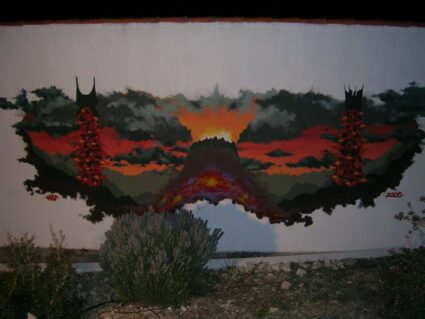 outdoor mural for house 1